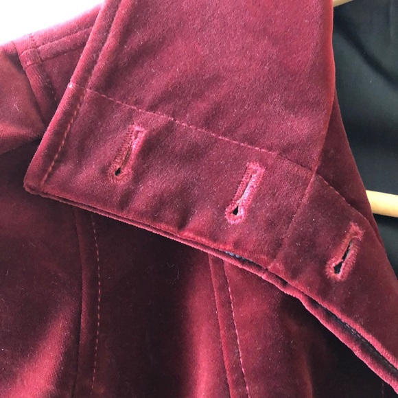 SAKS FIFTH AVENUE vintage 5/48 red velvet coat gorgeous glamorous size 4 - Picture 15 of 17
